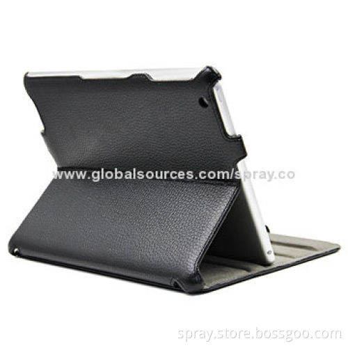 Folio Leather Case Cover for the New iPad 3 iPad 2 Built-in Magnet for Sleep Wake Feature